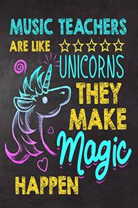 Music Teachers are like Unicorns They make Magic Happen