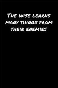 The Wise Learns Many Things From Their Enemies�