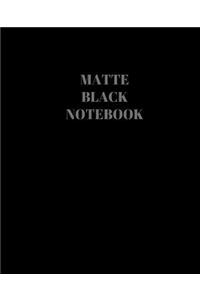 Matte Black Notebook
