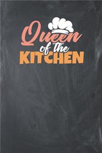 Queen of Kitchen: Lined Journal Lined Notebook 6x9 110 Pages Ruled