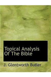 Topical Analysis Of The Bible