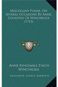 Miscellany Poems, On Several Occasions By Anne, Countess Of Winchilsea (1713)