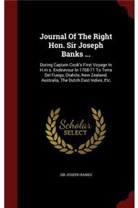 Journal Of The Right Hon. Sir Joseph Banks ...