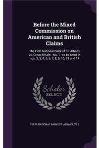 Before the Mixed Commission on American and British Claims