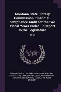 Montana State Library Commission Financial-Compliance Audit for the Two Fiscal Years Ended ...