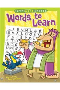 First Word Search: Words to Learn