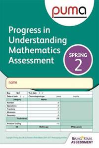 PUMA Test 2, Spring Pk10 (Progress in Understanding Mathematics Assessment)