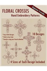 Floral Crosses Hand Embroidery Patterns