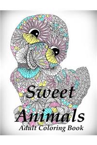 Sweet Animals - Colouring Book (Anti-stress art therapy;-)