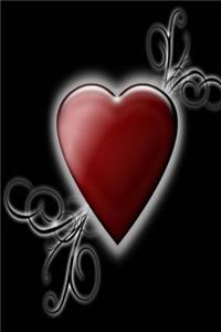 Journal Glowing Red Heart
