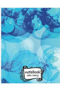 Blue Abstract Background Notebook