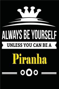 Always be Yourself Unless you Can Be A Piranha