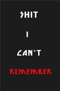Shit I Can't Remember