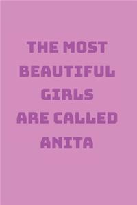 Anita Girl Woman Notebook
