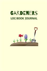 Gardeners Log Book Journal