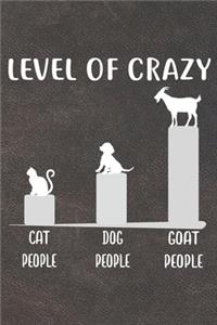 Level Of Crazy Notebook Journal