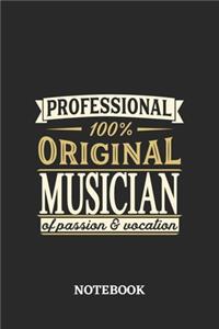 Professional Original Musician Notebook of Passion and Vocation