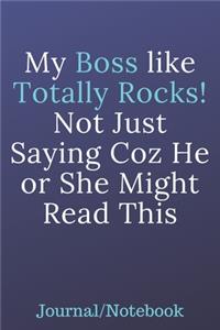 My Boss Like Totally Rocks; Not Just Saying Coz He or She Might Read This