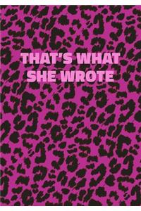 That's What She Wrote