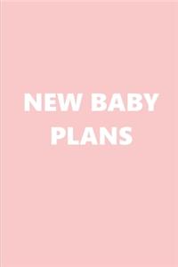 2020 Weekly Planner New Baby Plans Baby Pink White 134 Pages