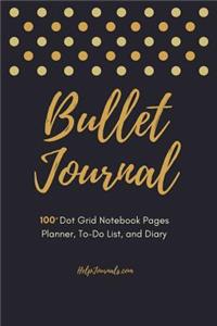 Bullet Journal - 100+ Dot Grid Notebook Pages - Planner, To-Do List, and Diary