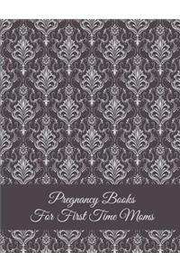 Pregnancy Books For First Time Moms: Art Brown Color, Pregnancy Record Book Large Print 8.5" x 11" Pregnancy Memory Book With Monthly To Do Notes