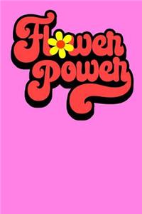 Flower Power journal Blank paged Hippie Lined Notebook