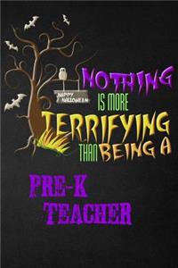 Funny Pre-K Teacher Notebook Halloween Journal