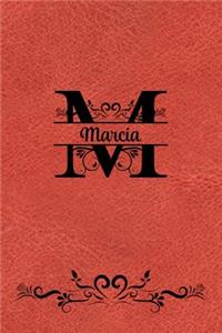 Split Letter Personalized Name Journal - Marcia