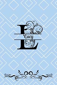 Split Letter Personalized Name Journal - Lucy