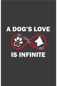 Standard (5.5 X 8.5 Inches) - 100 Pages Journal Composition Notebook, Story Paper, Inspirational Journals to Write in School Exercise Book (a Dog's Love Is Infinite )