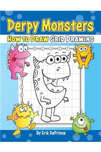 Derpy Monsters How to Draw Grid Drawing