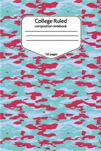 College Ruled Composition Notebook 120 Pages