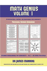 Preschool Number Workbook (Math Genius Vol 1)