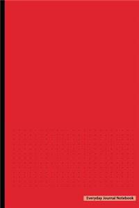 Everyday Journal Notebook - Dotted Grid (Red Cover)