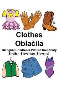 English-Slovenian (Slovene) Clothes Bilingual Children's Picture Dictionary