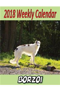 2018 Weekly Calendar Borzoi