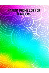 Parent Phone Log For Teachers