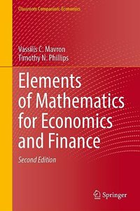 Elements of Mathematics for Economics and Finance