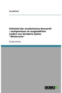 Stilmittel der musikalischen Romantik - nachgewiesen an ausgewählten Liedern aus Schuberts Zyklus Winterreise
