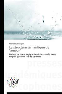 La Structure Sémantique de 