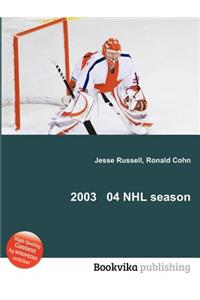 2003 04 NHL Season