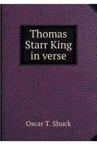 Thomas Starr King in verse