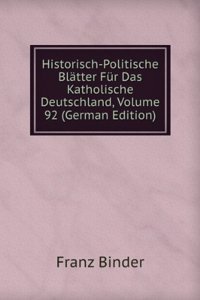 HISTORISCH-POLITISCHE BL  TTER F R DAS