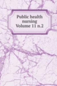 Public health nursing Volume 11 n.2