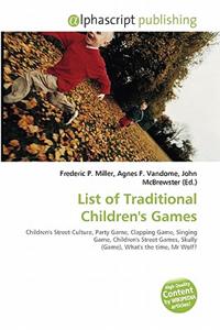 List of Traditional Children's Games