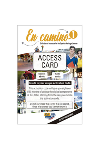 En Camino 1 Student 1 Year Digital Access Code (Including eBook and Audio Tracks)