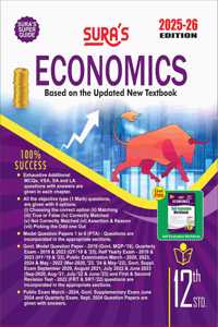 SURA`S 12th Standard Economics Guide in English Medium 2025-26 Latest Updated Edition