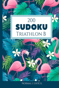 200 Sudoku Triathlon B normal e difícil Vol. 5: com soluções e quebra-cabeças bônus