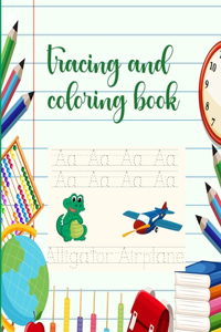 tracing and coloring book